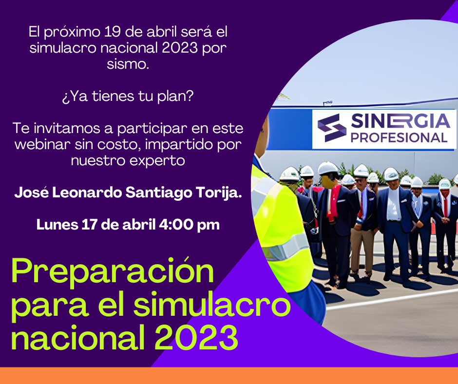 Preparación para simulacro nacional 2023